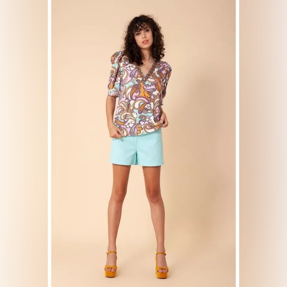Hale Bob Nyla Paisley Top Small - Picture 1 of 12